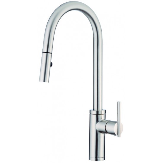 Gerber - Parma - Single Handle Pull-Down Kitchen Faucet - Stainless Steel