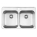 Kindred - Reginox - Double Bowl Drop In Kitchen Sink with 1 Hole - 31 1/4" x 20 1/2" x 7"