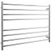Laloo - 8 Bar Double Wide Towel Warmer - Polished Stainless