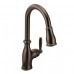 Moen - Brantford- Single Handle Dual Spray Pull Down Kitchen Faucet - Oil Rubbed Bronze