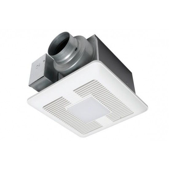 Panasonic - WhisperCeiling® DC™ Bathroom Fan/Light with Pick-A-Flow™ [50,80,110 CFM]