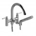 Riobel - Pallace - 6"  2 Handle Tub Filler with Hand Shower - Chrome