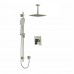Riobel - Zendo - Thermostatic/Pressure Balance ½’’ Coaxial 2-Way System with Hand Shower and Shower Head - Brushed Nickel - 6