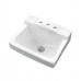 Gerber - West Point Space Saver - 4" Faucet Centers Ledge Type Wall Hung Lavatory