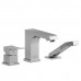Riobel - Zendo - 3 Piece Deck Mount Faucet - Polished Chrome