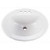 Gerber - Maxwell Oval - 4" Faucet Centers Self-Rimming Lavatory - White