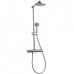 Aquabrass - Tekno 1/2" Thermostatic Shower Column - Brushed Stainless Steel
