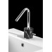 Aquabrass - Marmo - Single-Hole Lavatory Faucet - Black Marquina/Polished Chrome