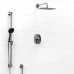 Riobel - Venty - Thermostatic/Pressure Balance ½’’ Coaxial 2-Way System with Hand Shower and Shower Head - Polished Chrome