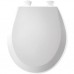 Bemis - Round Molded Wood Toilet Seat with Easy Clean Hinge - White