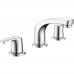 Delta - Two Handle Widespread Lavatory Faucet - Less Pop-Up - Chrome