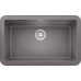 Blanco - IKON 30 - Silgranit Composite Sink - Metallic Grey