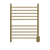 Amba - Radiant - Heated Towel Rack - 10 Bars (2 Towels) - Straight - RWH-SPG - Polished Gold