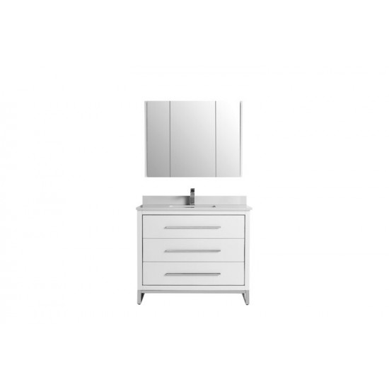 Bagno Italia - Windsor - Vanities - 48" - WINDSOR-48 - White/Chrome