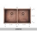 Bosco - Copper Series - Double Bowl 32" (14 1/2" + 14 1/2") - Undermount