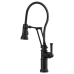 Brizo - Artesso - Single Handle Articulating Kitchen Faucet - Finished Hose - SmartTouch® - 64125LF-BL - Matte Black