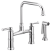 Brizo - Artesso - Bridge Kitchen Faucet with Side-Sprayer - 62525LF-PC - Polished Chrome