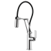 Brizo - Litze - Single Handle Articulating Kitchen Faucet - Industrial Handle - 63244LF-PC - Polished Chrome