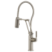 Brizo - Litze - Single Handle Articulating Kitchen Faucet - Knurled Handle - Finished Hose - 63143LF-SS - Brilliance® Stainless