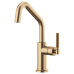 Brizo - Litze - Bar Faucet - Knurled Handle - Angled Spout - 61063LF-GL - Brilliance® Luxe Gold®