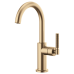 Brizo - Litze - Bar Faucet - Knurled Handle - Arc Spout - 61043LF-GL - Brilliance® Luxe Gold®