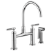 Brizo - Litze - Bridge Kitchen Faucet - Knurled Handle - Arc Spout - 62543LF-PC - Polished Chrome