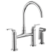 Brizo - Litze - Bridge Kitchen Faucet - Industrial Handle - Arc Spout - 62544LF-PC - Polished Chrome