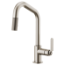 Brizo - Litze - Pull-Down Kitchen Faucet - Industrial Handle - Angled Spout - 63064LF-SS - Brilliance® Stainless