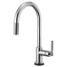 Brizo - Litze - Pull-Down Kitchen Faucet - Knurled Handle - Arc Spout - SmartTouch® - 64043LF-PC - Polished Chrome