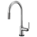 Brizo - Litze - Pull-Down Kitchen Faucet - Industrial Handle - Arc Spout - SmartTouch® - 64044LF-PC - Polished Chrome