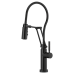 Brizo - Solna - Single Handle Articulating Kitchen Faucet - Finished Hose - SmartTouch® - 64121LF-BL - Matte Black