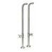 Clawfoot Design - Floor Riser - 9670MBN - Brushed Nickel