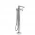 Riobel - Equinox - 2-Way Type T (Thermostatic) Coaxial Floor-Mount Tub Filler With Hand Shower - Chrome