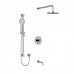 Riobel - Edge Type T/P (Thermostatic/Pressure Balance) 1/2 Inch Coaxial 3-Way System With Hand Shower Rail Shower Head And Spout - Chrome