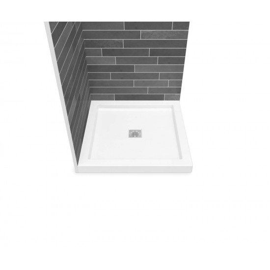 Maax - B3Square 3636 - Acrylic Shower Base with Center Drain