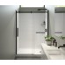 Maax - Halo Pro 56 ½-59 x 78 ¾ in. 8 mm Sliding Shower Door with Towel Bar for Alcove Installation - Matte Black