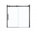 Maax - Halo 56 ½-59 x 59 in. 8 mm Sliding Tub Door for Alcove Installation - Matte Black