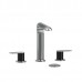 Riobel - Ciclo 8" Widespread Bathroom Faucet - CI08 - Brushed Chrome (PVD)/Black