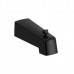 Riobel - Components - Wall Mount Tub Spout - Square - Black