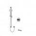 Riobel - CS - Type T/P 2-Way Tub/Shower Kit with Rail - Round - KIT1244CSTMC - Chrome