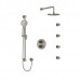 Riobel - CS - Type T/P 4-Way Double Coaxial Shower Kit - Round - Brushed Nickel