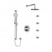 Riobel - CS - Type T/P 4-Way Double Coaxial Shower Kit - Round - Chrome