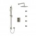 Riobel - Equinox - Type T/P 4-Way Double Coaxial Shower Kit with Jets - Brushed Nickel