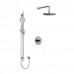 Riobel - Momenti Type T/P (Thermostatic/Pressure Balance) 1/2 Inch Coaxial 2-Way System With Hand Shower And Shower Head - KIT323MMRDJ - Chrome