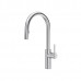 Riobel - Lateral - Kitchen Faucet with C-Spout - Stainless Steel