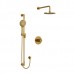 Riobel - Parabola Type T/P 1/2 Inch Coaxial 2-Way System With Hand Shower And Shower Head - KIT323PB - Brushed Gold (PVD)