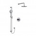 Riobel - Parabola Type T/P 1/2 Inch Coaxial 2-Way System With Hand Shower And Shower Head - KIT323PB - Chrome