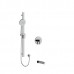 Riobel - Paradox - Type T/P 2-Way Tub/Shower Kit with Shower Rail - Round - Chrome