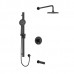 Riobel - Paradox - Type T/P 3-Way Tub/Shower Kit - Round - Black