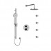 Riobel - Paradox - Type T/P 4-Way Double Coaxial Shower Kit with Jets - Round - Chrome